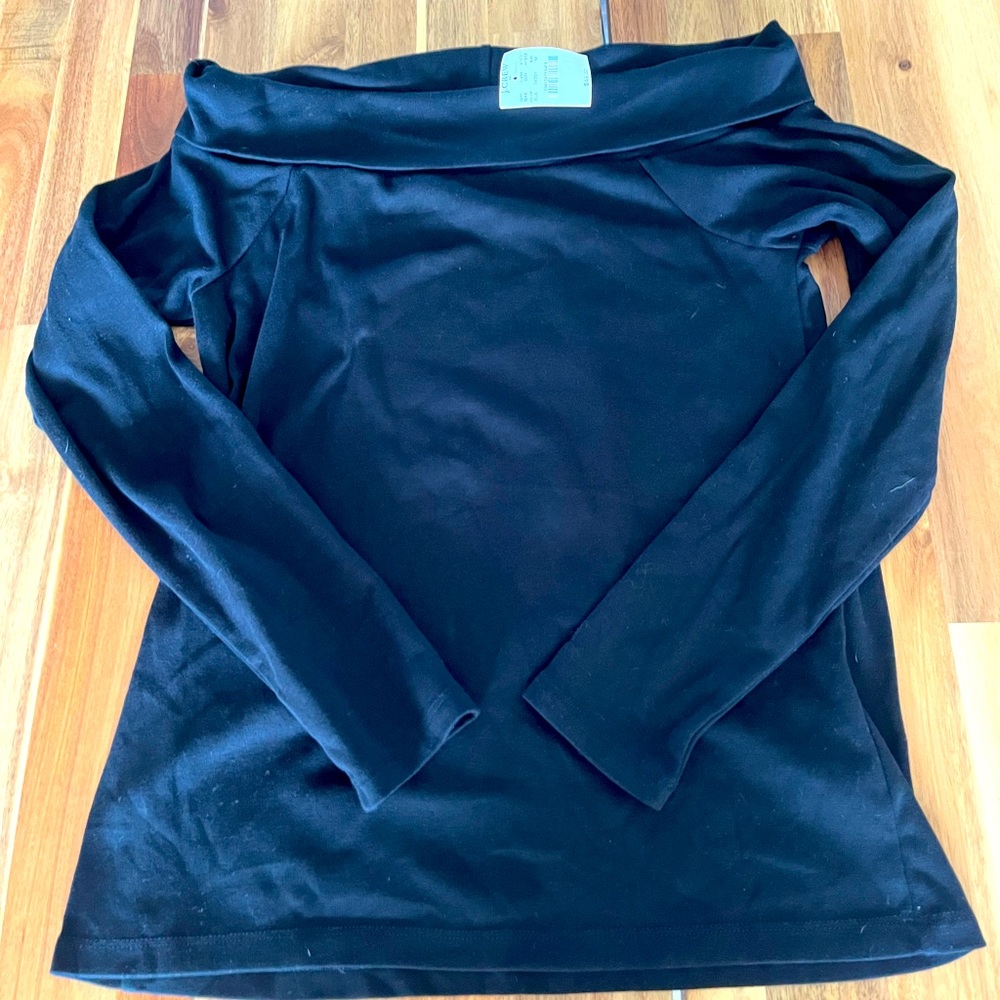 JCREW BLACK TOP NEW WITH TAGS